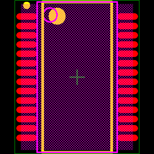 SN65LV1023ADB Footprint - Texas Instruments