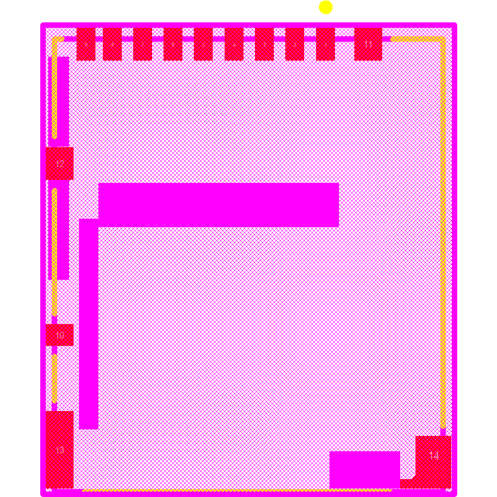 DM3AT-SF-PEJM5(11) Footprint - HIROSE ELECTRIC