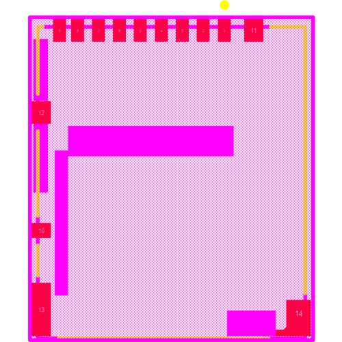 DM3AT-SF-PEJM5(11) Footprint - HIROSE ELECTRIC