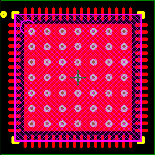 PIC18F66K80-I/MR Footprint - Microchip