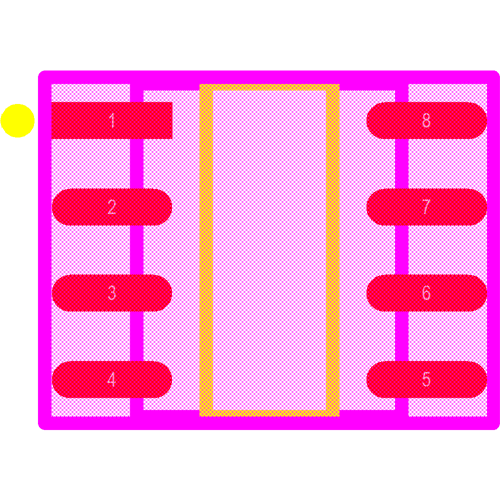 24LC04BT-I/SNG Footprint - Microchip