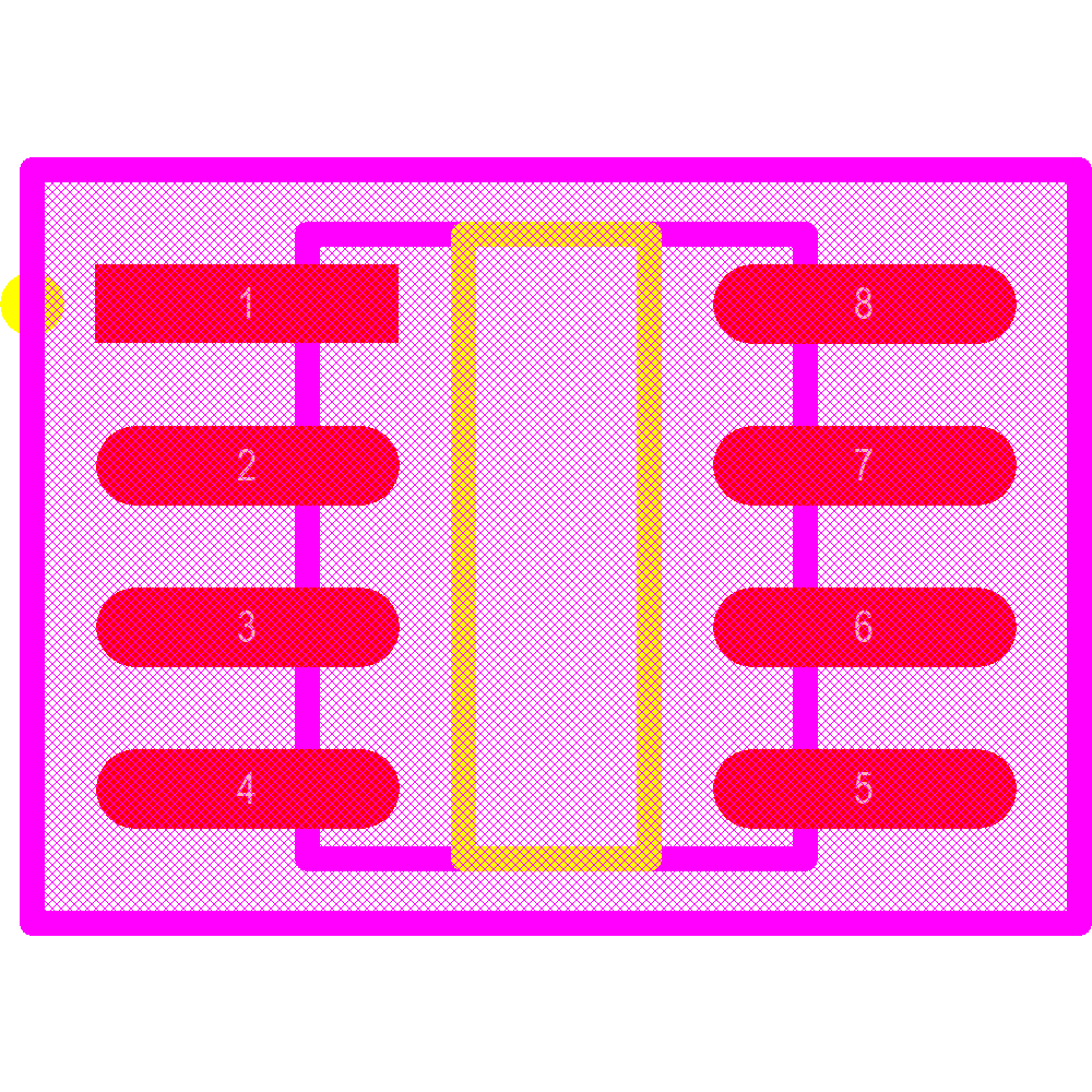 24LC04BT-I/SNG Footprint - Microchip