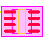 24LC04BT-I/SNG Footprint - Microchip