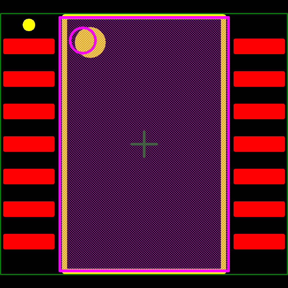 SNJ54ACT10W Footprint - Texas Instruments