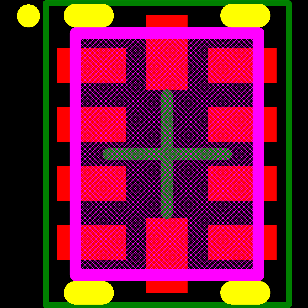 TS3USB221ARSERG4 Footprint - Texas Instruments