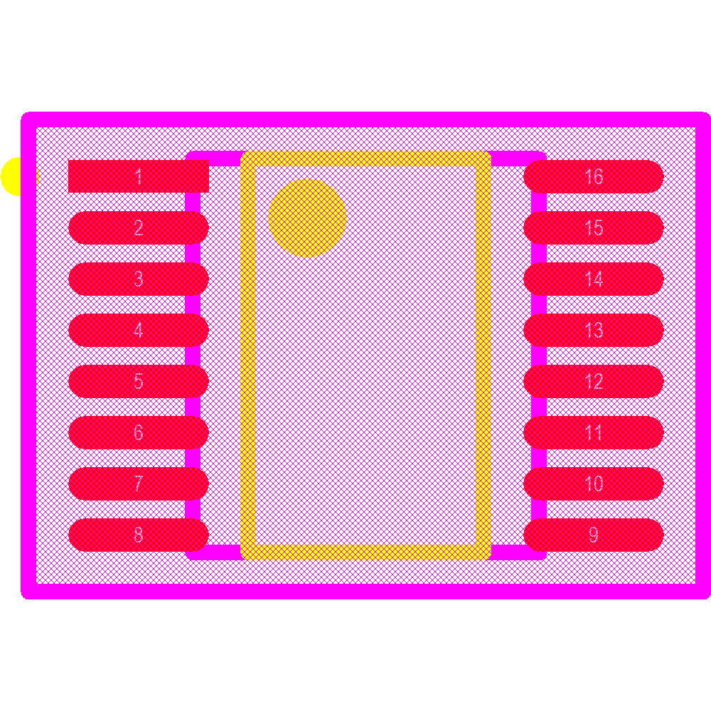 ADG713BRUZ Footprint - Analog Devices