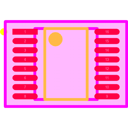 ADG713BRUZ Footprint - Analog Devices