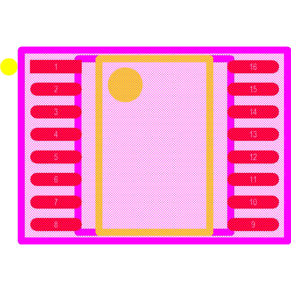 ADG713BRUZ Footprint - Analog Devices