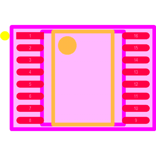 ADG713BRUZ Footprint - Analog Devices
