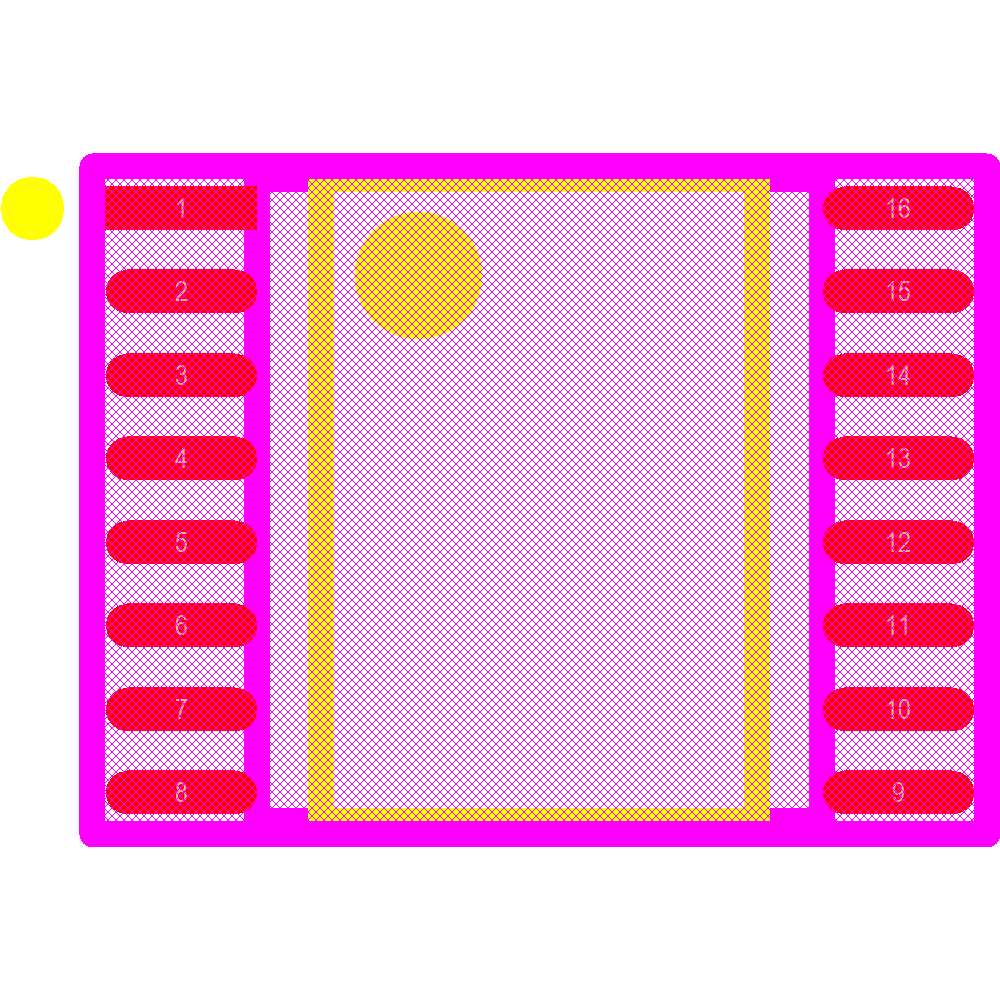 ADG713BRUZ Footprint - Analog Devices