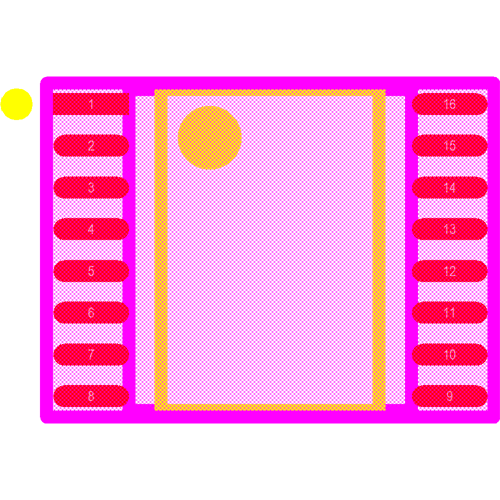 ADG713BRUZ Footprint - Analog Devices