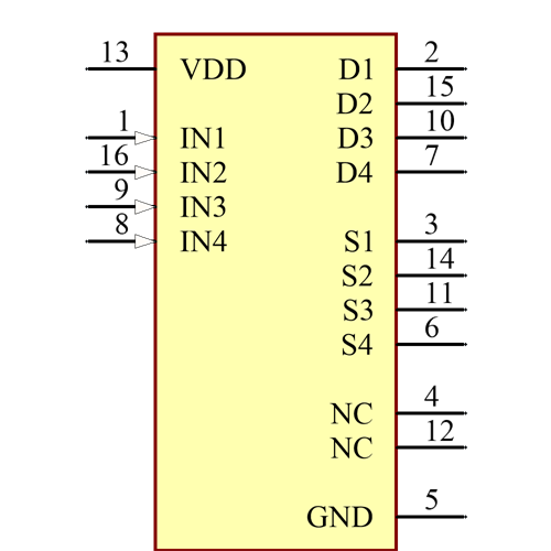 ADG713BRUZ Symbol - Analog Devices