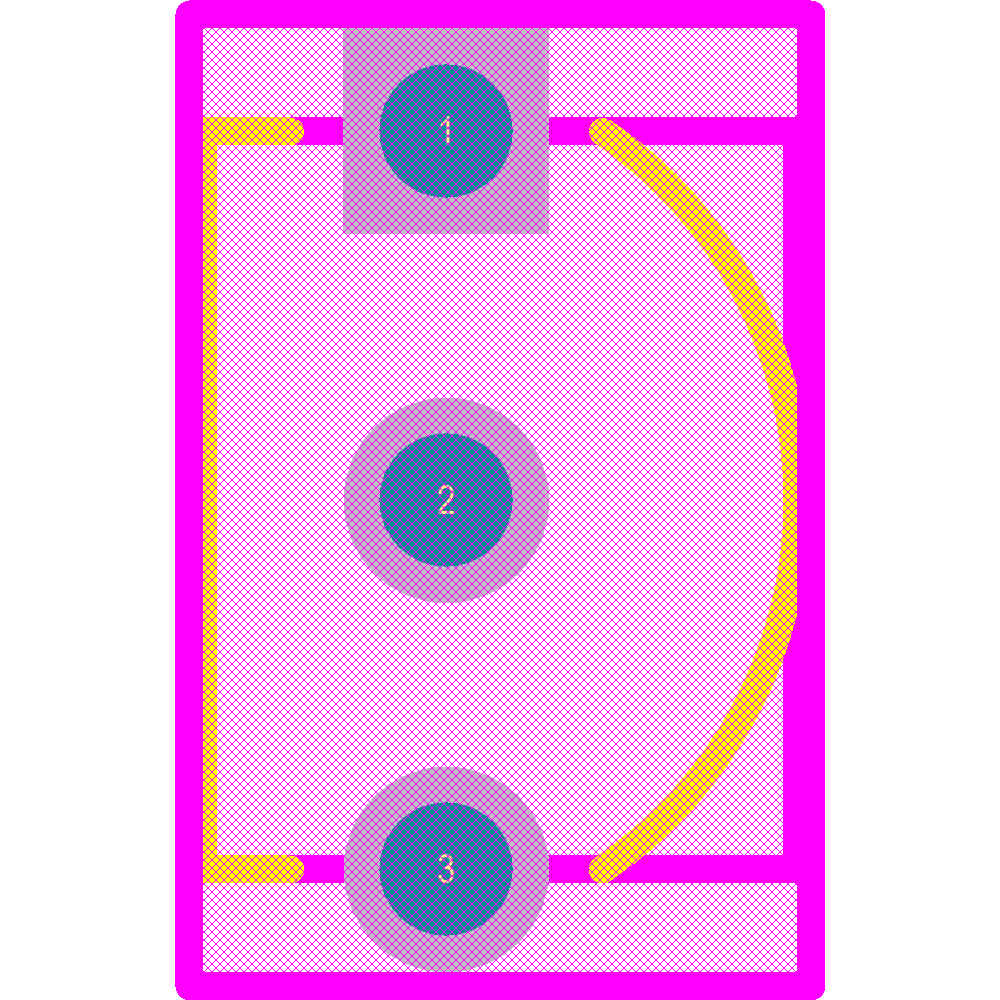 KSC1845FTA Footprint - onsemi