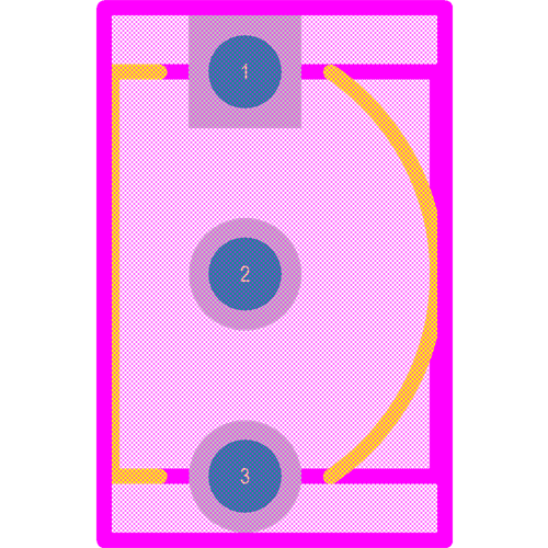 KSC1845FTA Footprint - onsemi