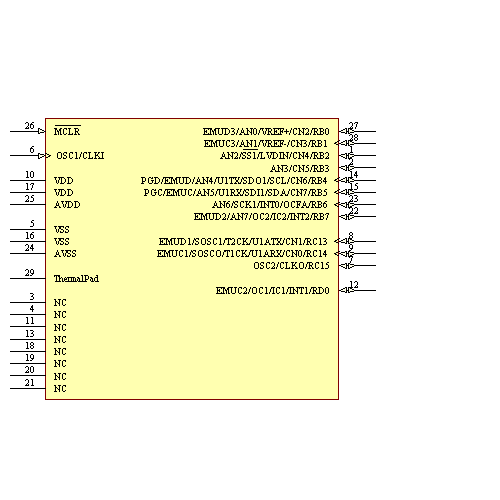 DSPIC30F2011-20E/ML Symbol - Microchip
