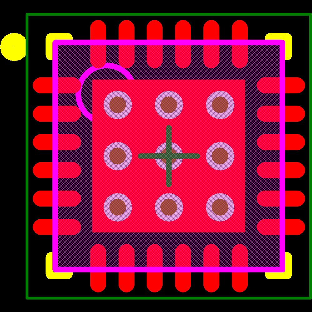 TLC5971RGER Footprint - Texas Instruments