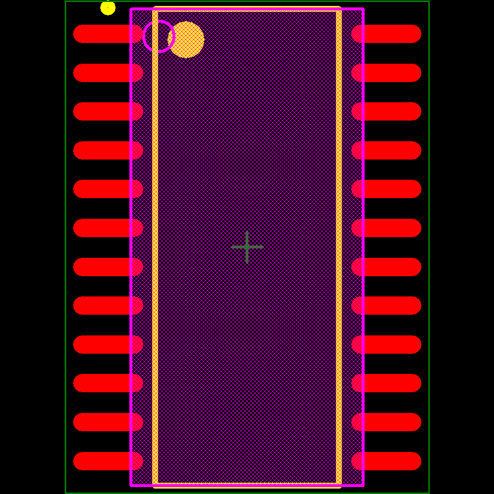 PCF8575CDWR Footprint - Texas Instruments