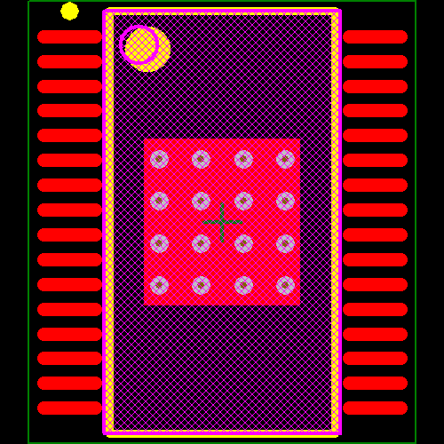 TLC5923DAPG4 Footprint - Texas Instruments