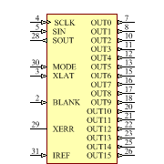 TLC5923DAPG4 Symbol - Texas Instruments