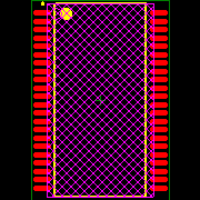 IS64WV12816DBLL-12CTA3-TR Footprint - ISSI