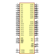 IS64WV12816DBLL-12CTA3-TR Symbol - ISSI