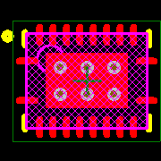 TLC59108IRGYR Footprint - Texas Instruments