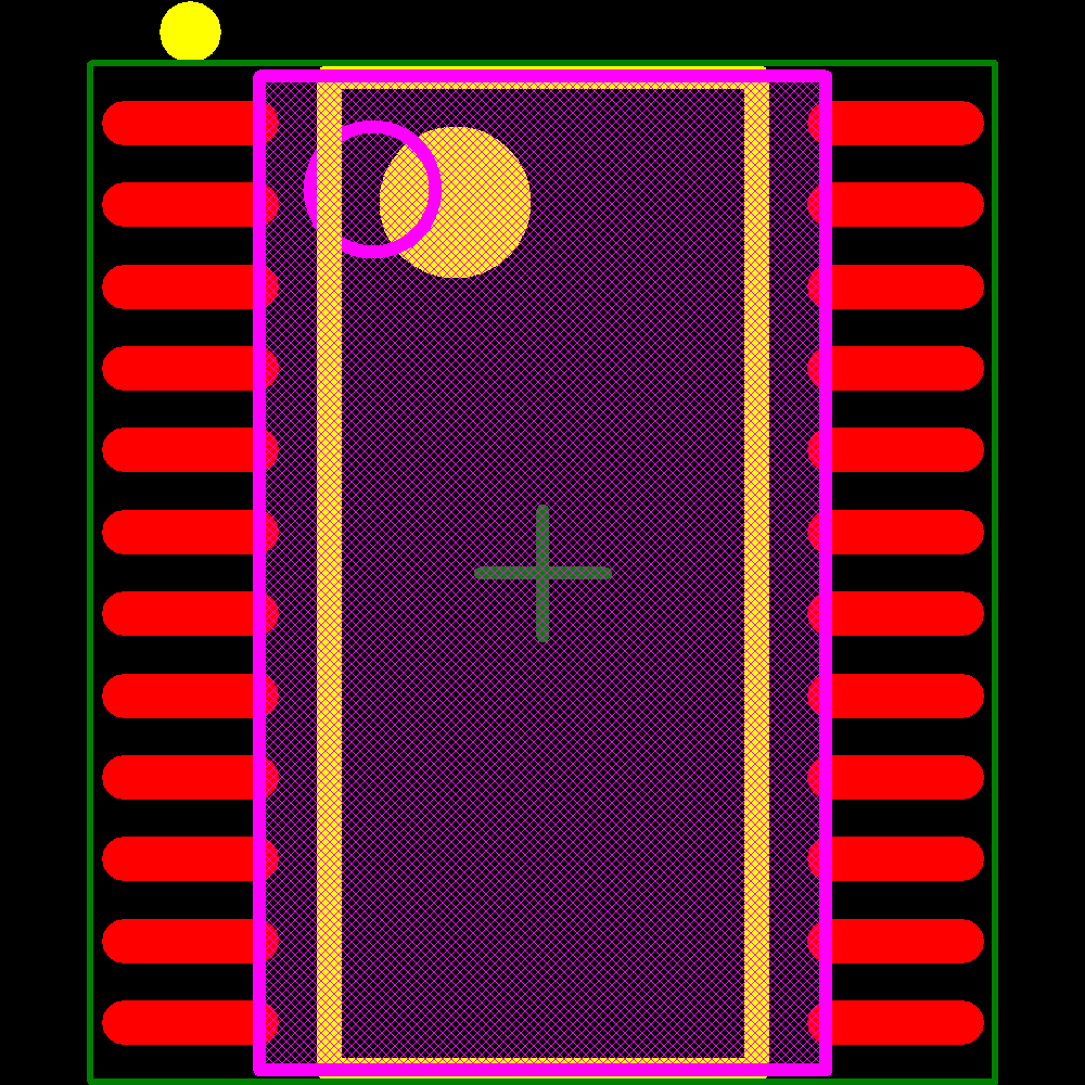 CAT9555YI Footprint - onsemi