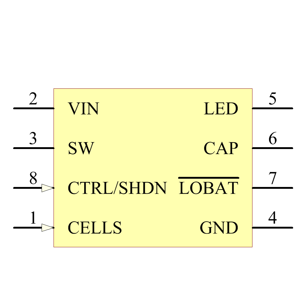 LTC3490ES8 Symbol - Analog Devices / Linear Technology
