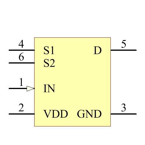 ADG819BRTZ-REEL Symbol - Analog Devices