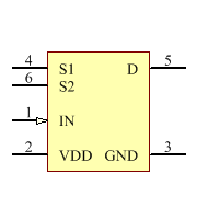 ADG819BRTZ-REEL Symbol - Analog Devices