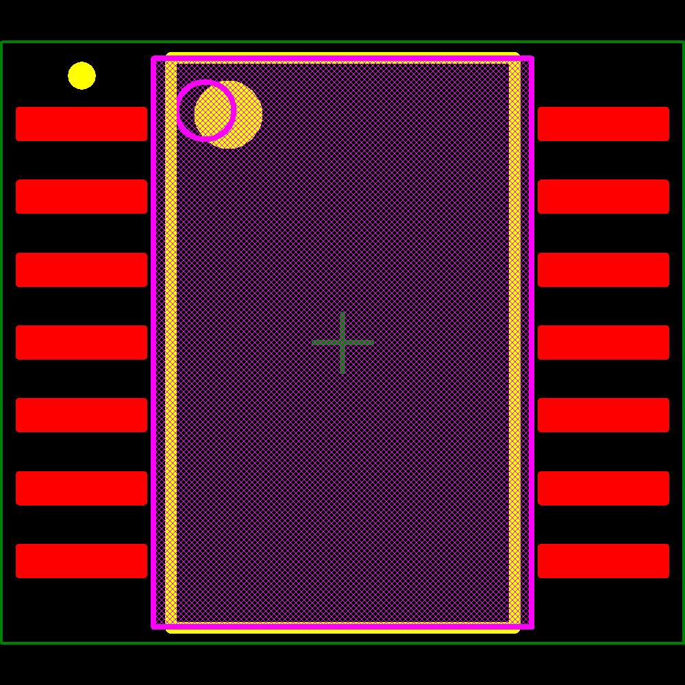 SNJ54LS73AW Footprint - Texas Instruments