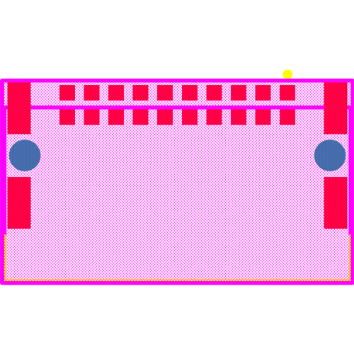 M55-7102042R Footprint - Harwin