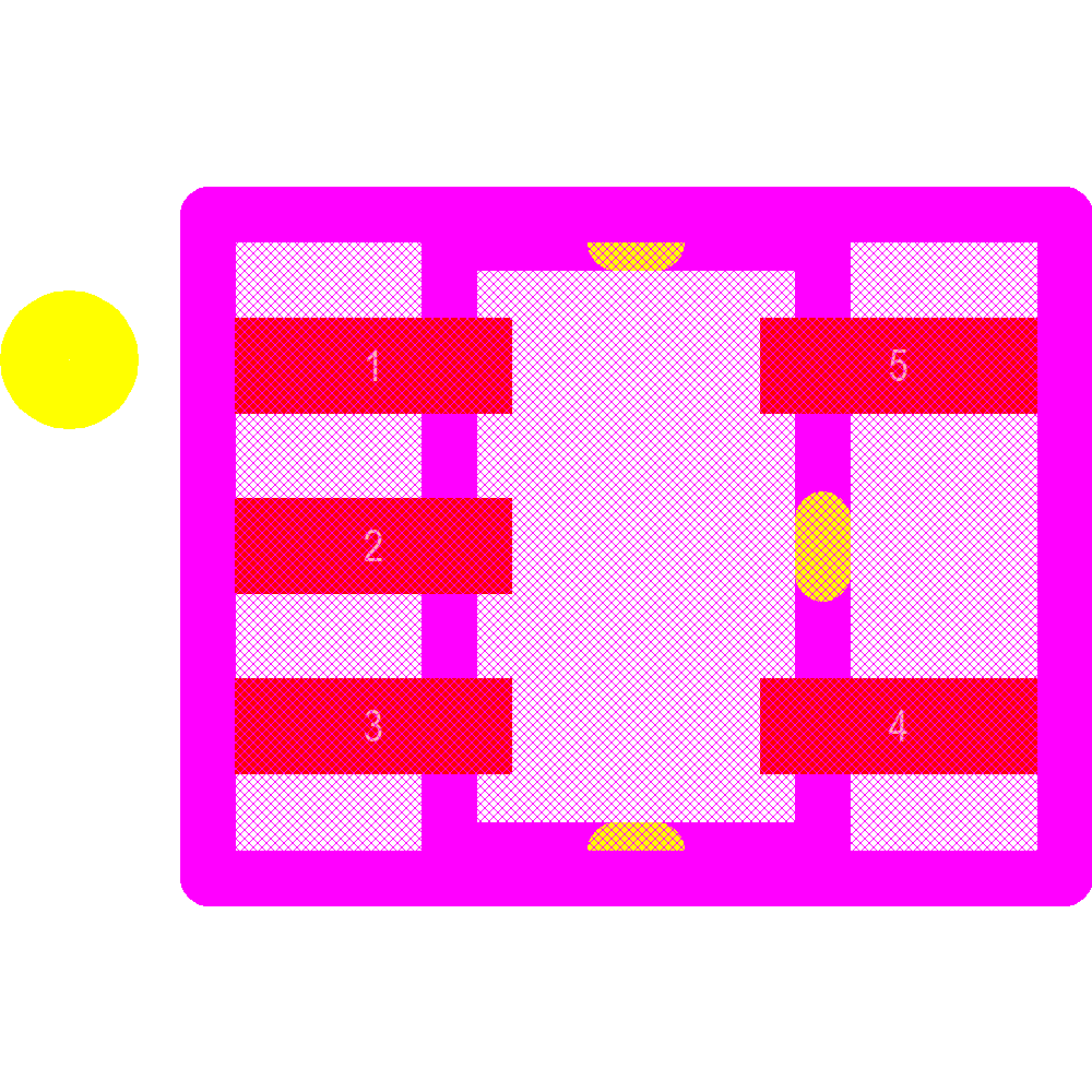 ESDA6V1W5 Footprint - STMicroelectronics