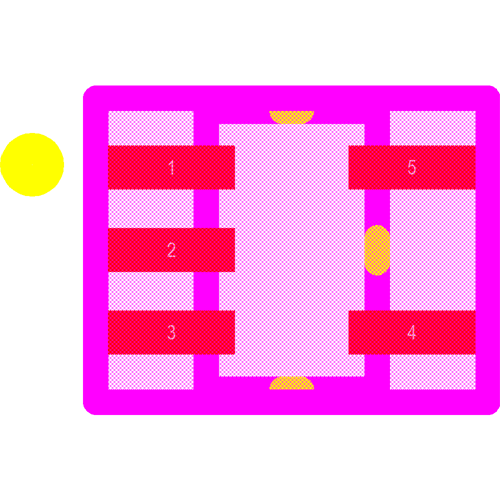 ESDA6V1W5 Footprint - STMicroelectronics