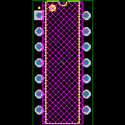 SN74HC74N Footprint - Texas Instruments