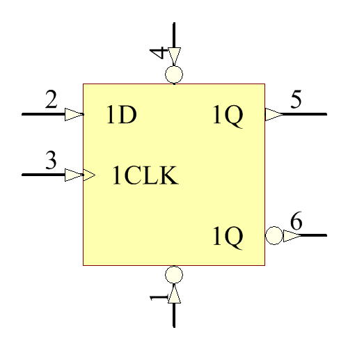 SN74HC74N Symbol - Texas Instruments