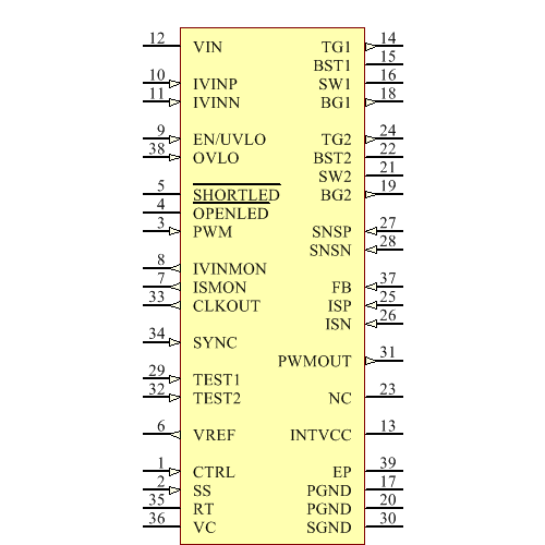 LT3791MPFE#TRPBF Symbol - Analog Devices
