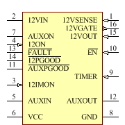 LTC4223CGN-1#TRPBF Symbol - Analog Devices