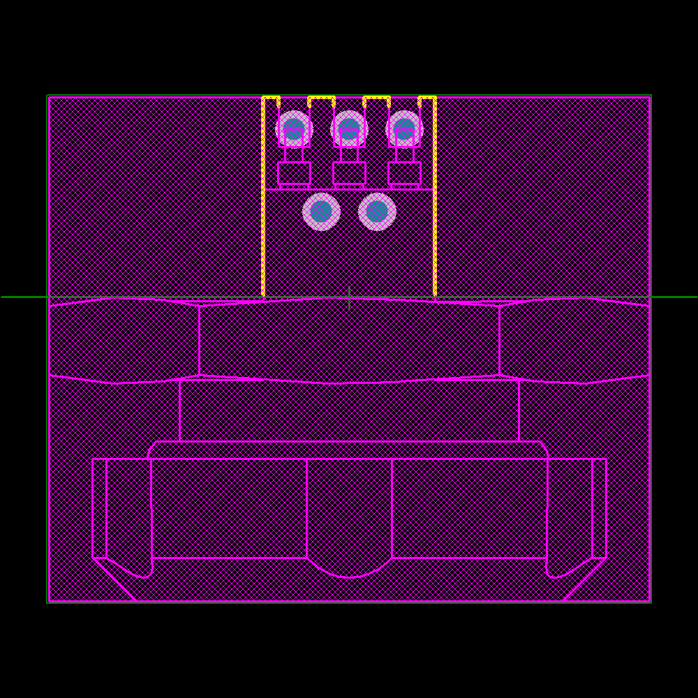MF2K201-400L Footprint - Rosenberger