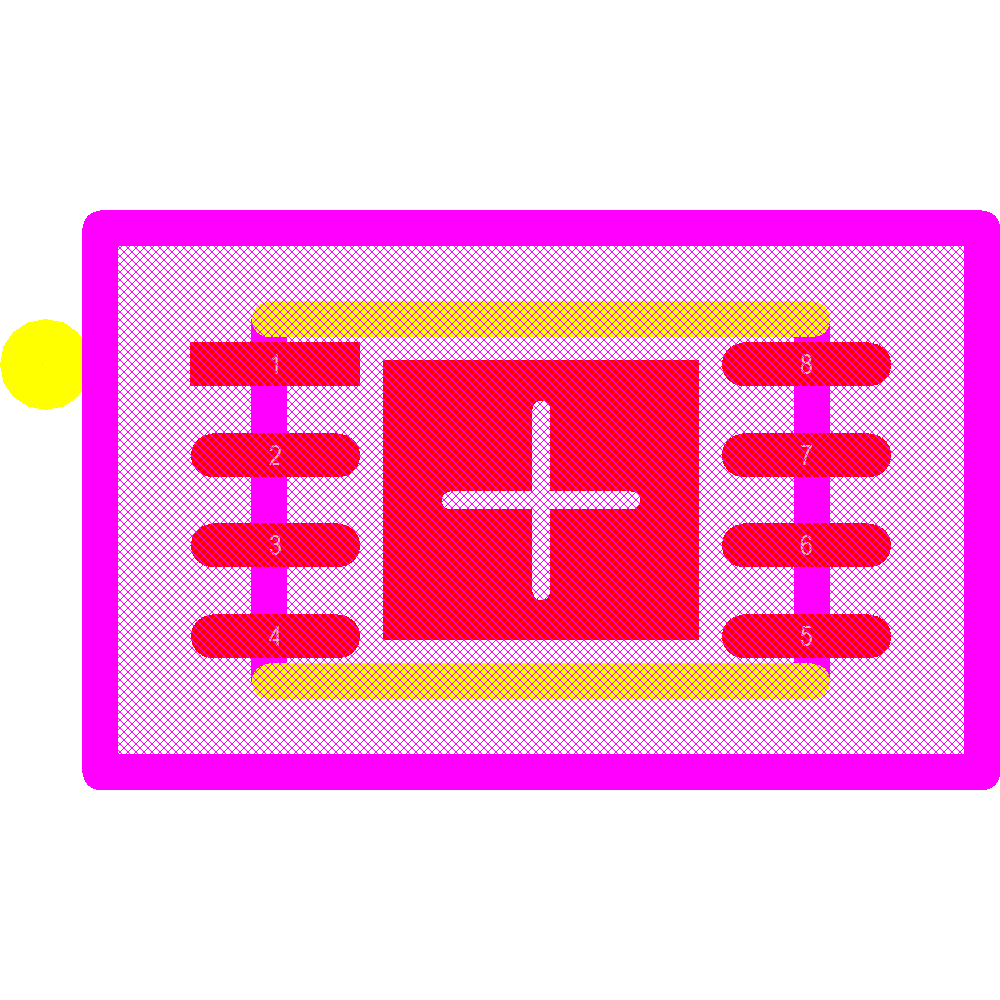 MCP73831-2ACI/MC Footprint - Microchip