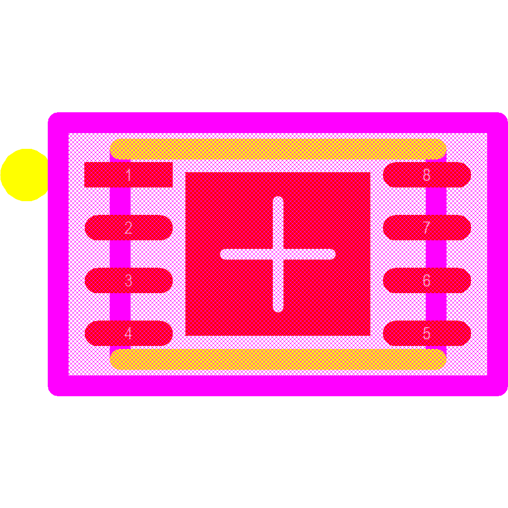MCP73831-2ACI/MC Footprint - Microchip