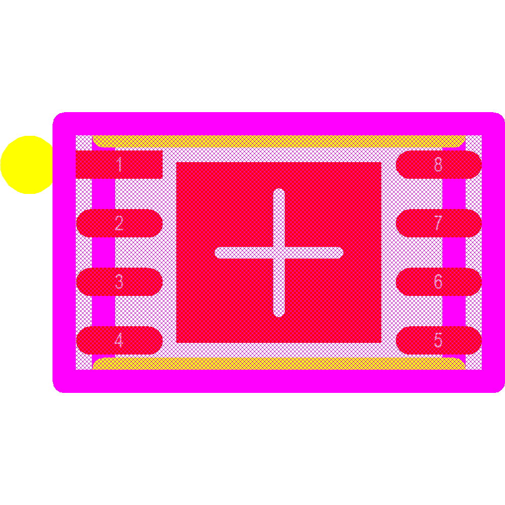 MCP73831-2ACI/MC Footprint - Microchip