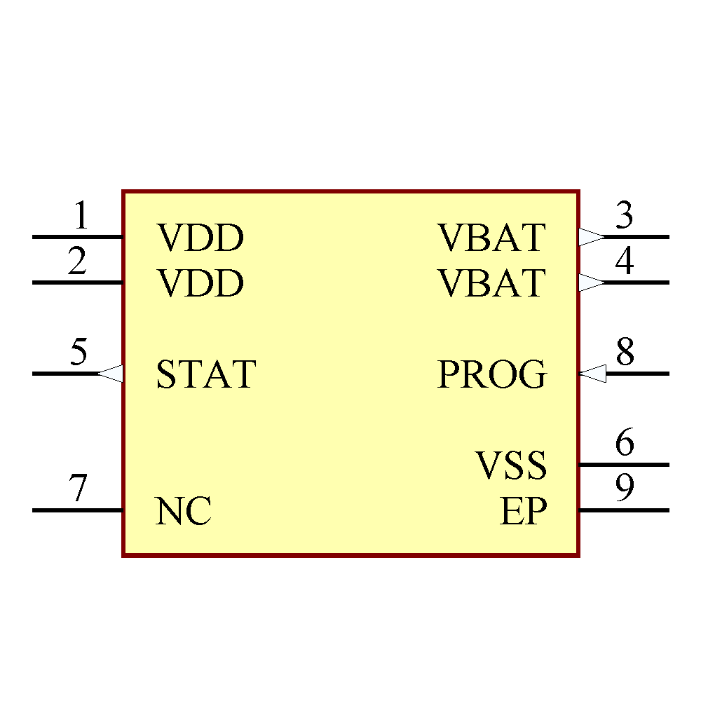 MCP73831-2ACI/MC Symbol - Microchip