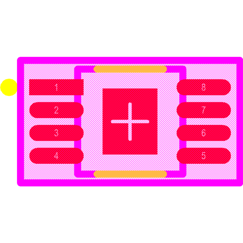 TPS7A6633QDGNRQ1 Footprint - Texas Instruments