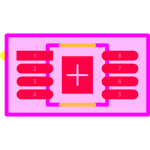 TPS7A6633QDGNRQ1 Footprint - Texas Instruments