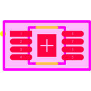 TPS7A6633QDGNRQ1 Footprint - Texas Instruments