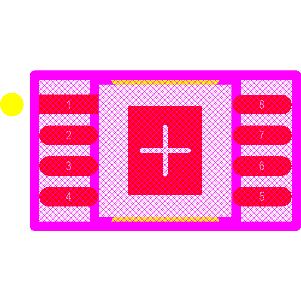TPS7A6633QDGNRQ1 Footprint - Texas Instruments