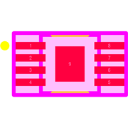 TPS7A6633QDGNRQ1 Footprint - Texas Instruments