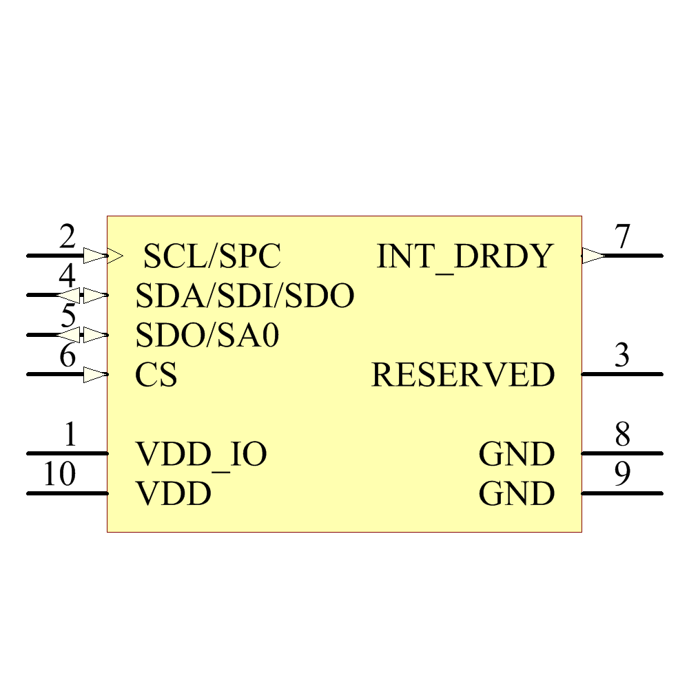LPS25HBTR Symbol - STMicroelectronics