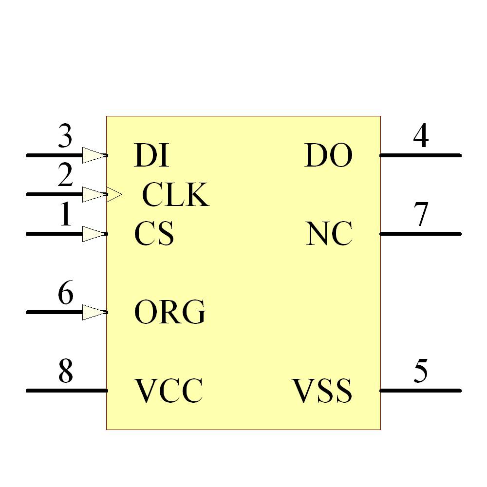93C56C-E/MS Symbol - Microchip